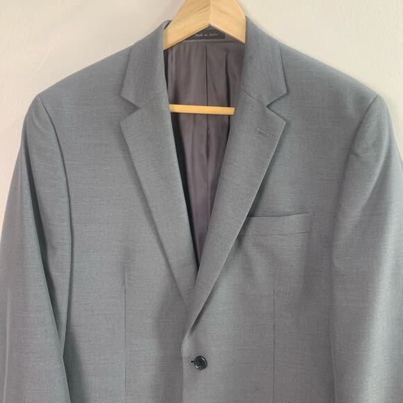 Michael Kors Size 40L Men's Sport Coat Blazer Jacket Gray Career Business - Picture 3 of 11